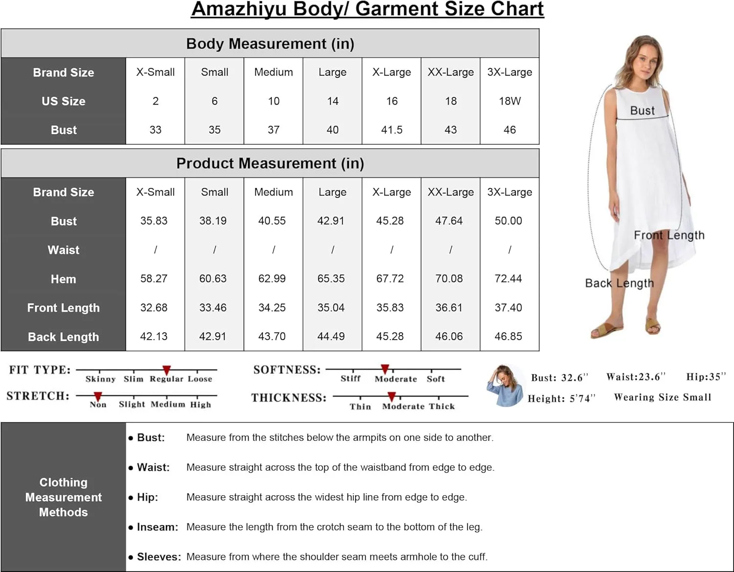 Amazhiyu Women’s 100% Linen High Low Midi Dress with Pockets for Summer Casual Flowy Dresses