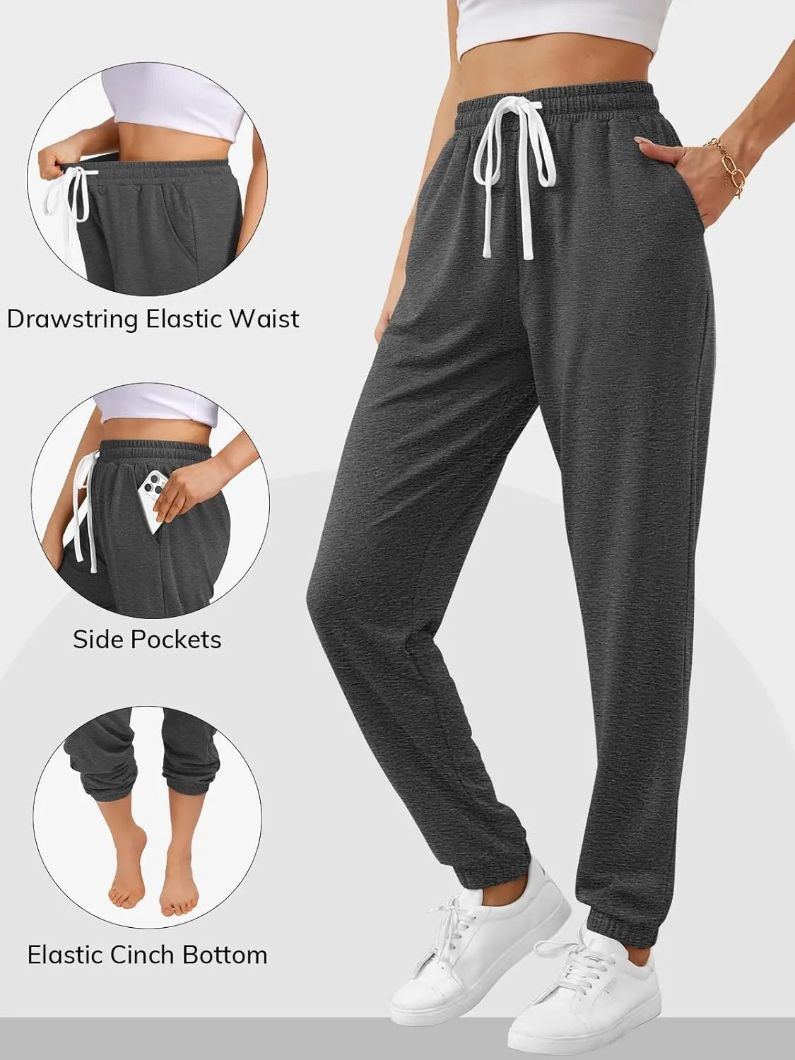 ATHMILE Baggy Sweatpants for Women with Pockets-Lounge Womens Pajams Pants-Womens Running Joggers Fall Clothes Outfits 2025