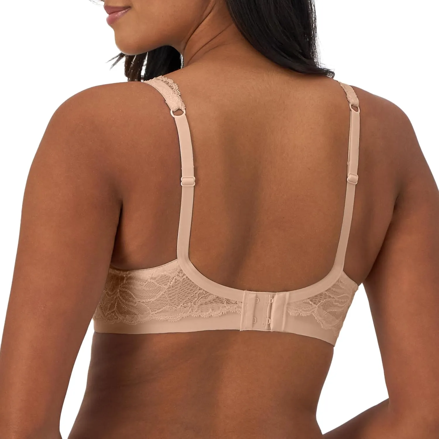 Bali Women's Lace Desire Underwire Bra, Full-Coverage Lace Bra with Underwire Cups