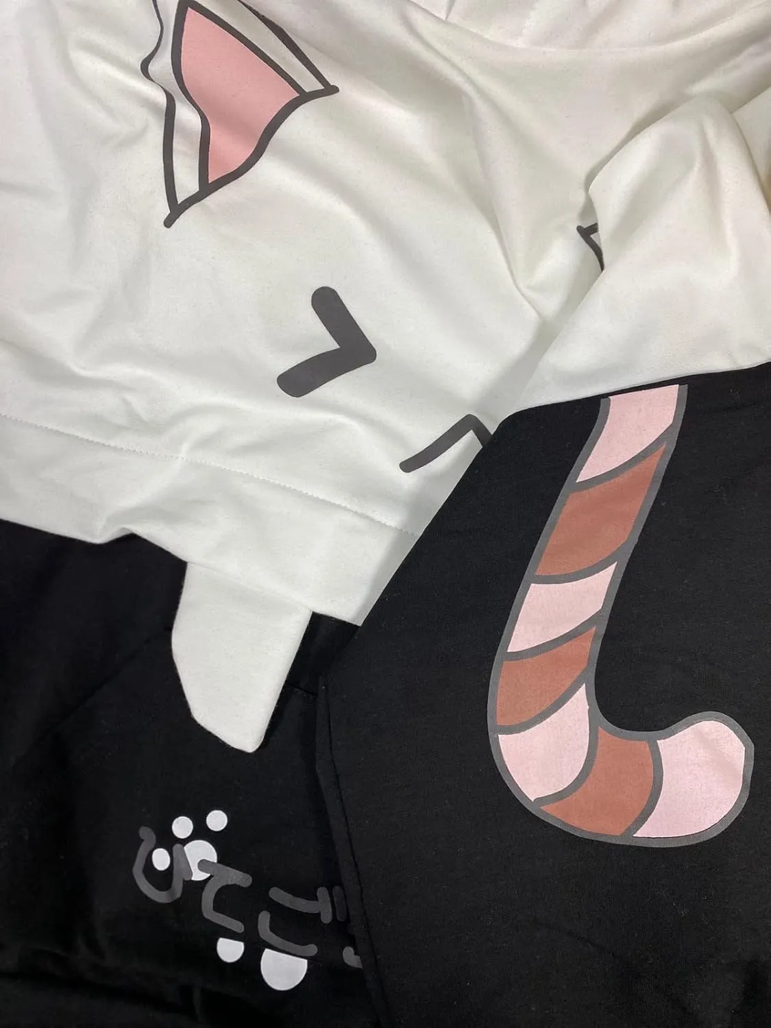 Cat Hoodie for Women Teens Lolita Kawaii Thin Cartoon Graphic Hoodies Printed Casual Long Sleeve Pullover Tops