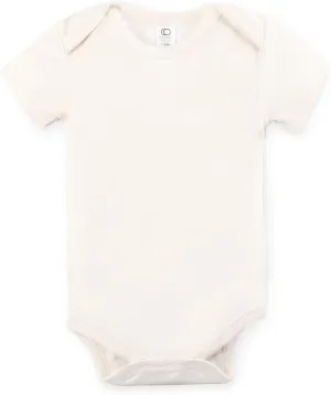 Colored Organics Unisex Newborn 100% Organic Cotton Bodysuit - Short Sleeve Infant One Piece - Baby Boy and Girl Clothing