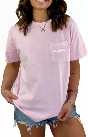 Comfort Breastfeeding Shirts for Women Mama Zipper Nursing Tops Distressed Pregnancy Clothes with Pocket