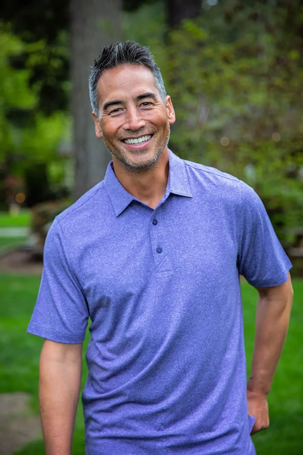 Cutter & Buck Forge Heathered Stretch Mens Polo