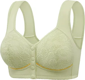 Daisy Bras for Women Comfort Cotton Full Coverage Bra Smoothing Padded Bralette Wireless Bra with Support and Lift