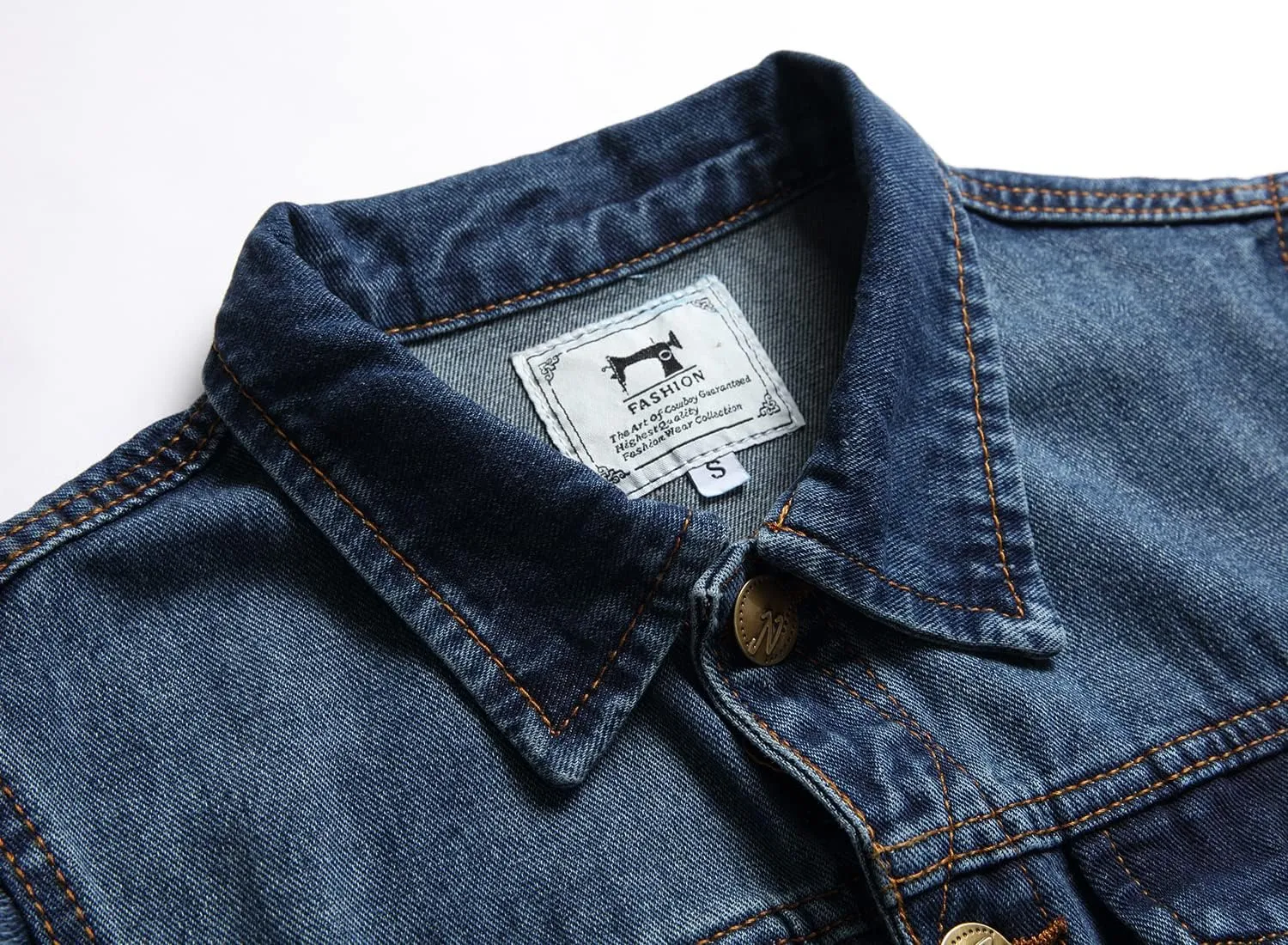 Denim Vest Men Lapel Sleeveless Slim Fit Retro Ripped Casual Jean Vest for Men's
