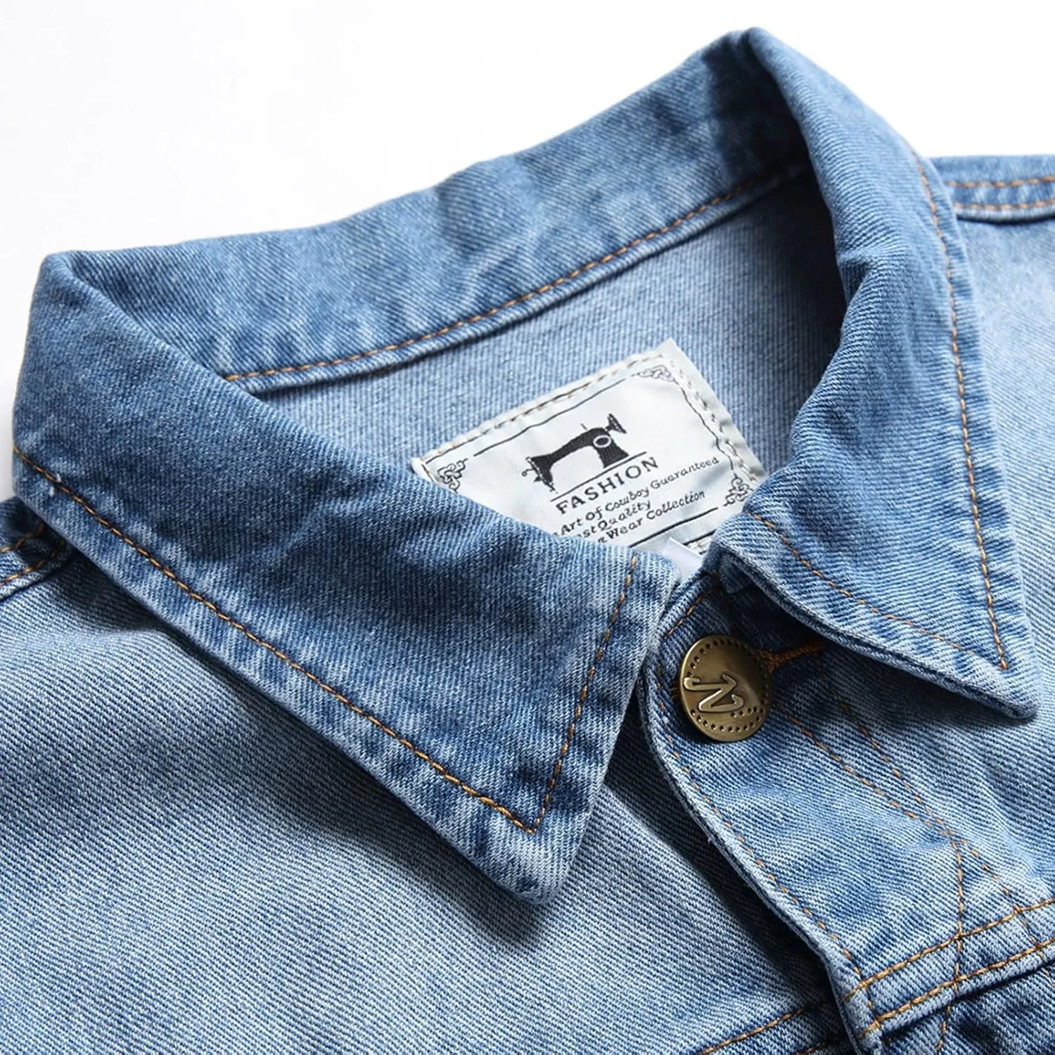 Denim Vest Men Lapel Sleeveless Slim Fit Retro Ripped Casual Jean Vest for Men's
