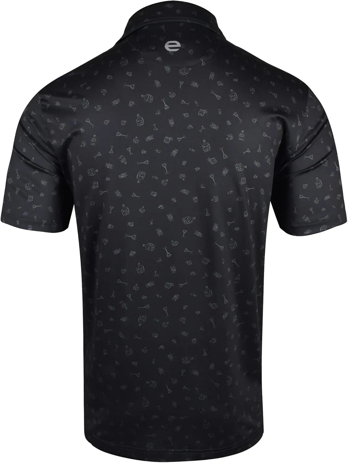 Etonic Martini Glass Print Golf Polo