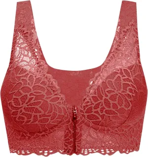 Front Closure Bras for Women Seamless Plus Size Plunge Comfortable Bra Wireless Brasieres Back Smoothing Bralettes