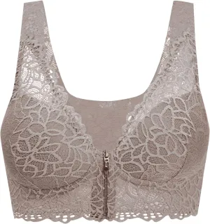 Front Closure Bras for Women Seamless Plus Size Plunge Comfortable Bra Wireless Brasieres Back Smoothing Bralettes