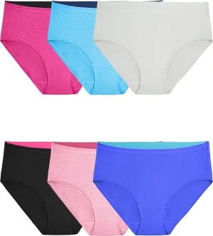 Fruit of the Loom Women's Breathable Underwear, Moisture Wicking Keeps You Cool & Comfortable, Available in Plus Size