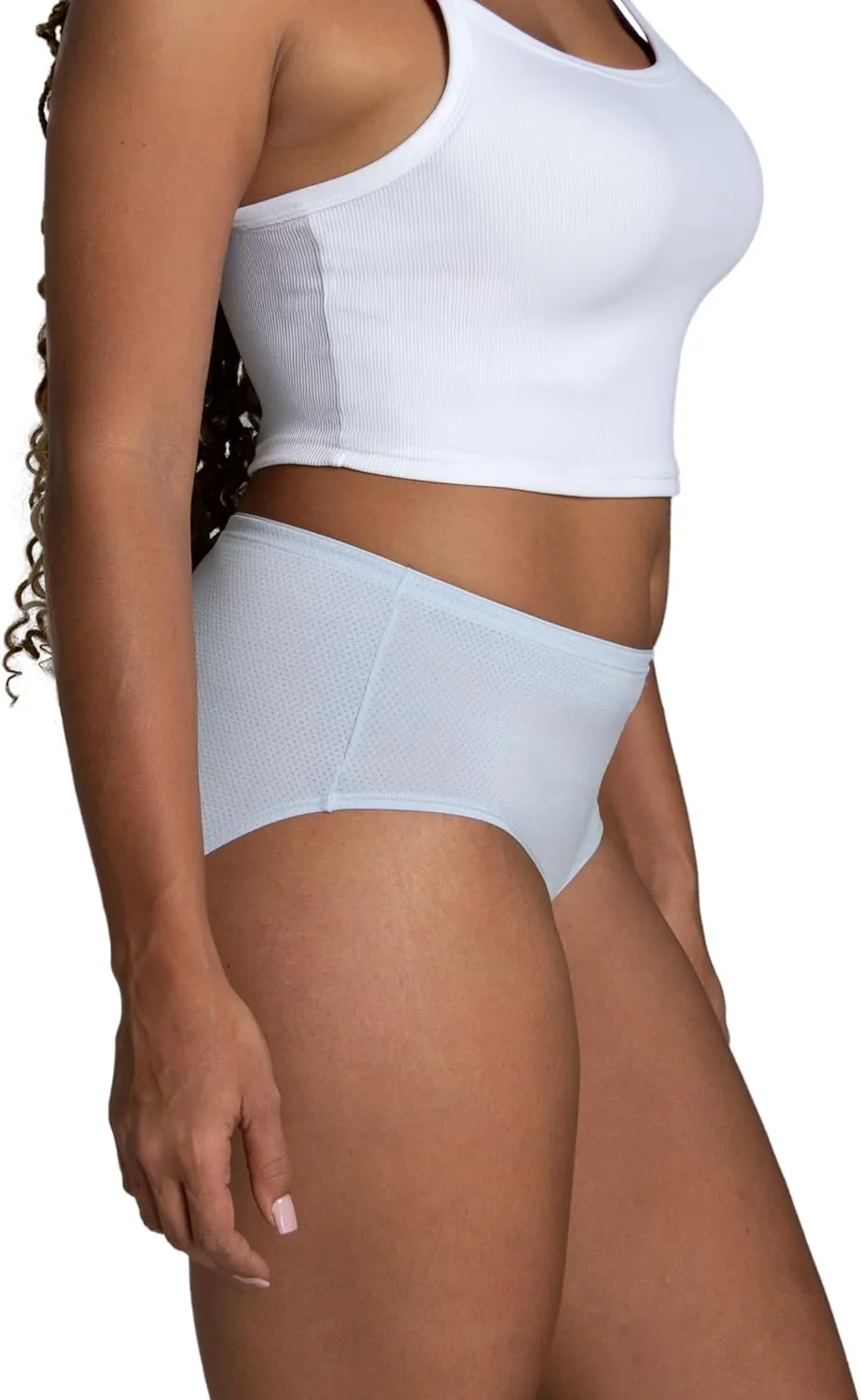 Fruit of the Loom Women's Breathable Underwear, Moisture Wicking Keeps You Cool & Comfortable, Available in Plus Size