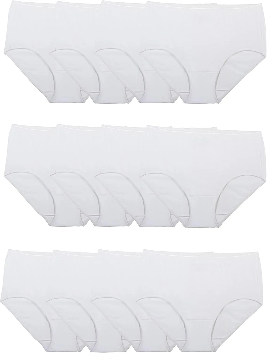 Fruit of the Loom Women's Eversoft Cotton Underwear Multipacks, Tag Free & Breathable, Available in Plus Size