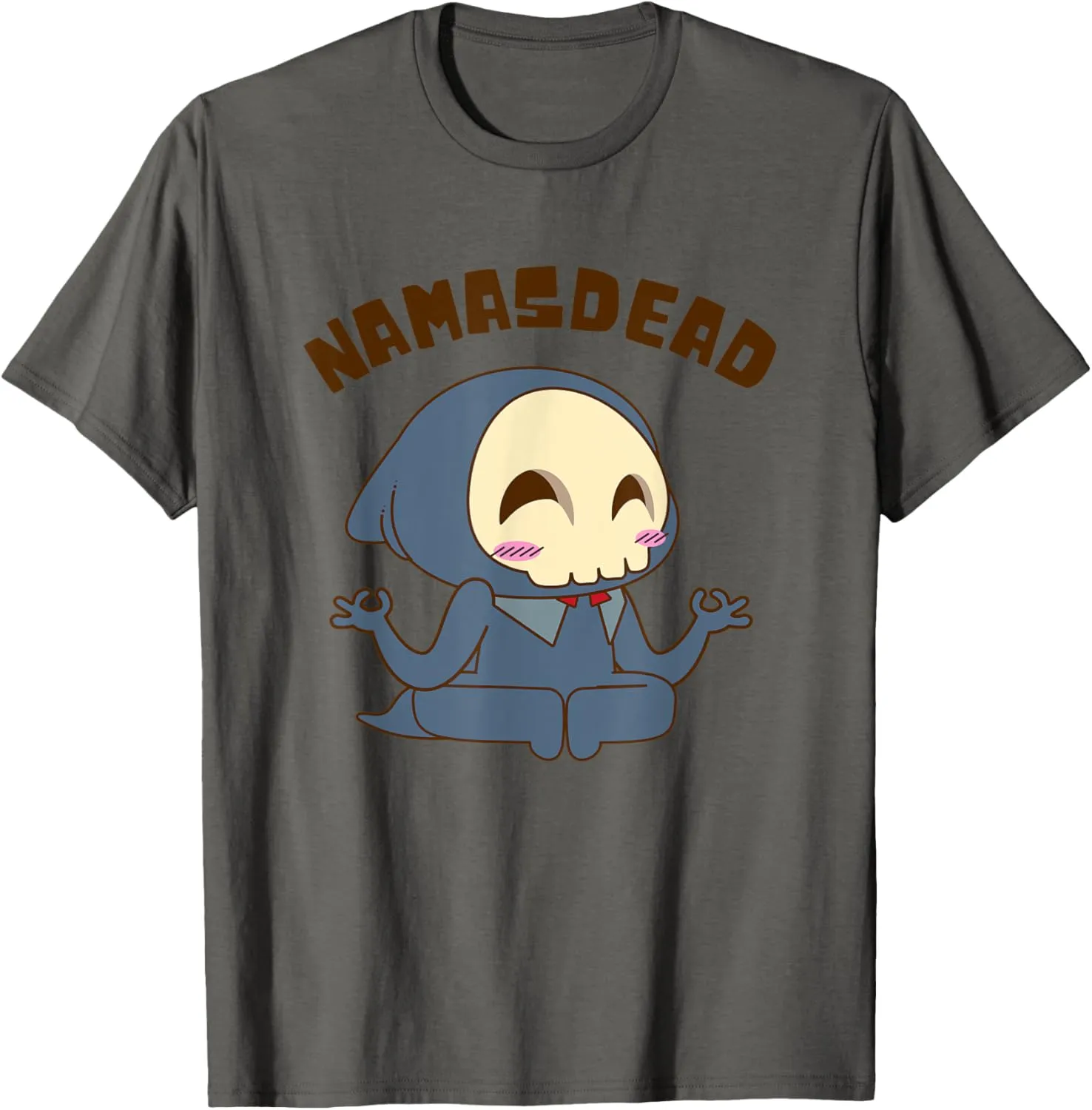 Funny Yoga Themed Namaste Grim Reaper Meditating Parody T-Shirt
