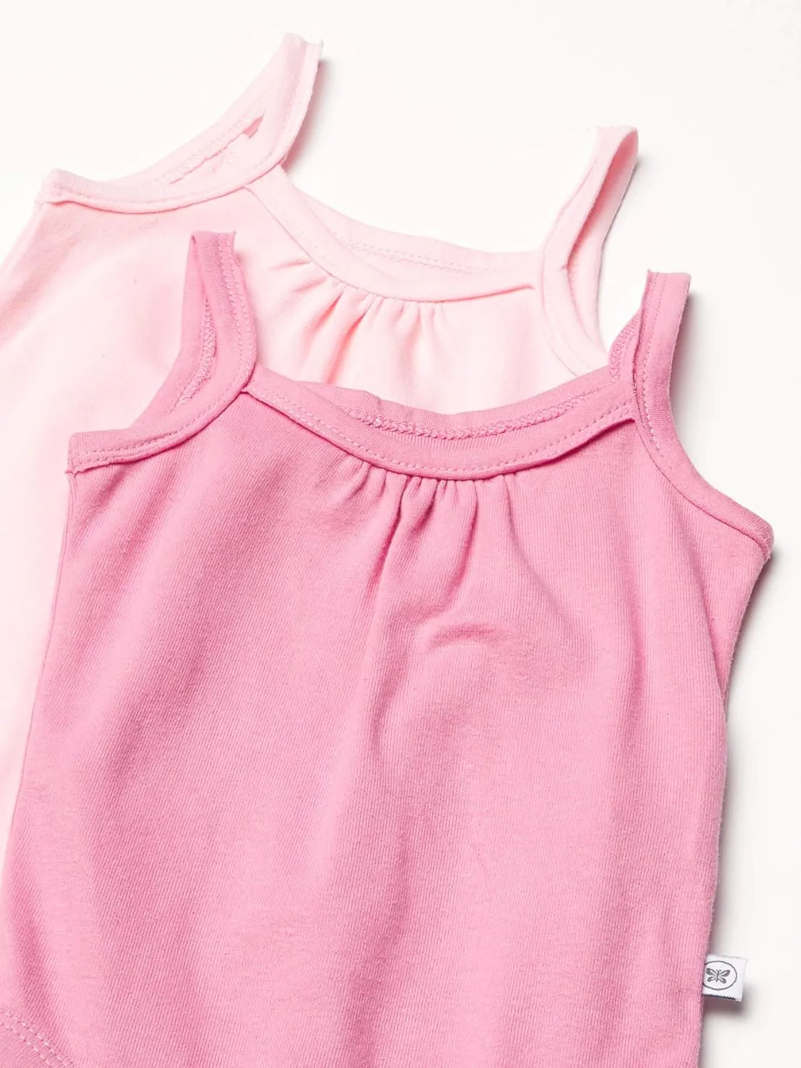 HonestBaby Multipack One-piece Cami Bodysuits 100% Organic Cotton for Baby Girls