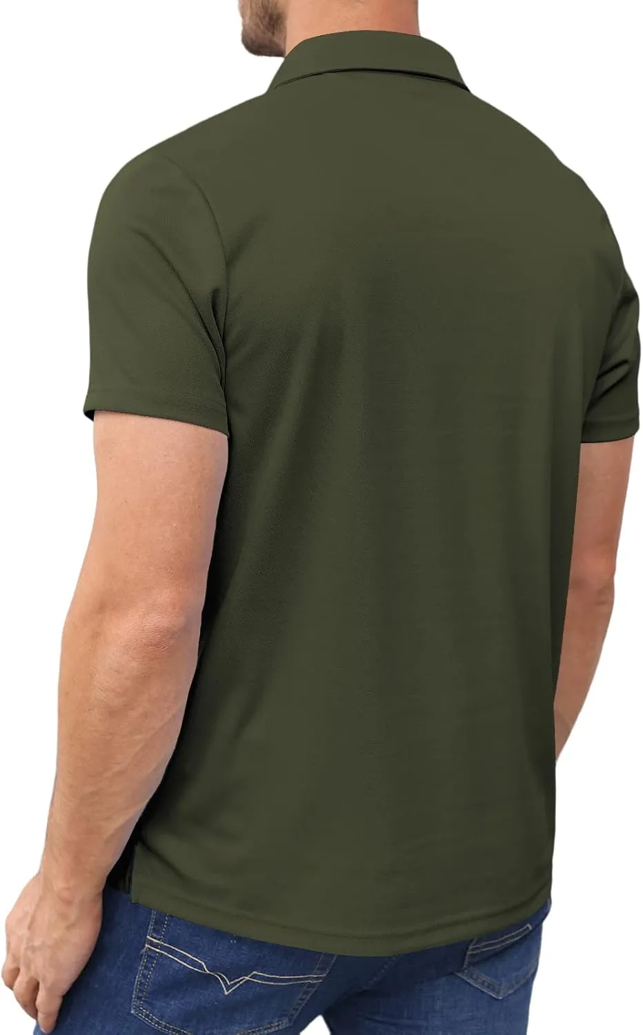 Lexiart Mens Athletic Golf Polo Shirts - Short Sleeve Workout Polos Quick Dry T-Shirt