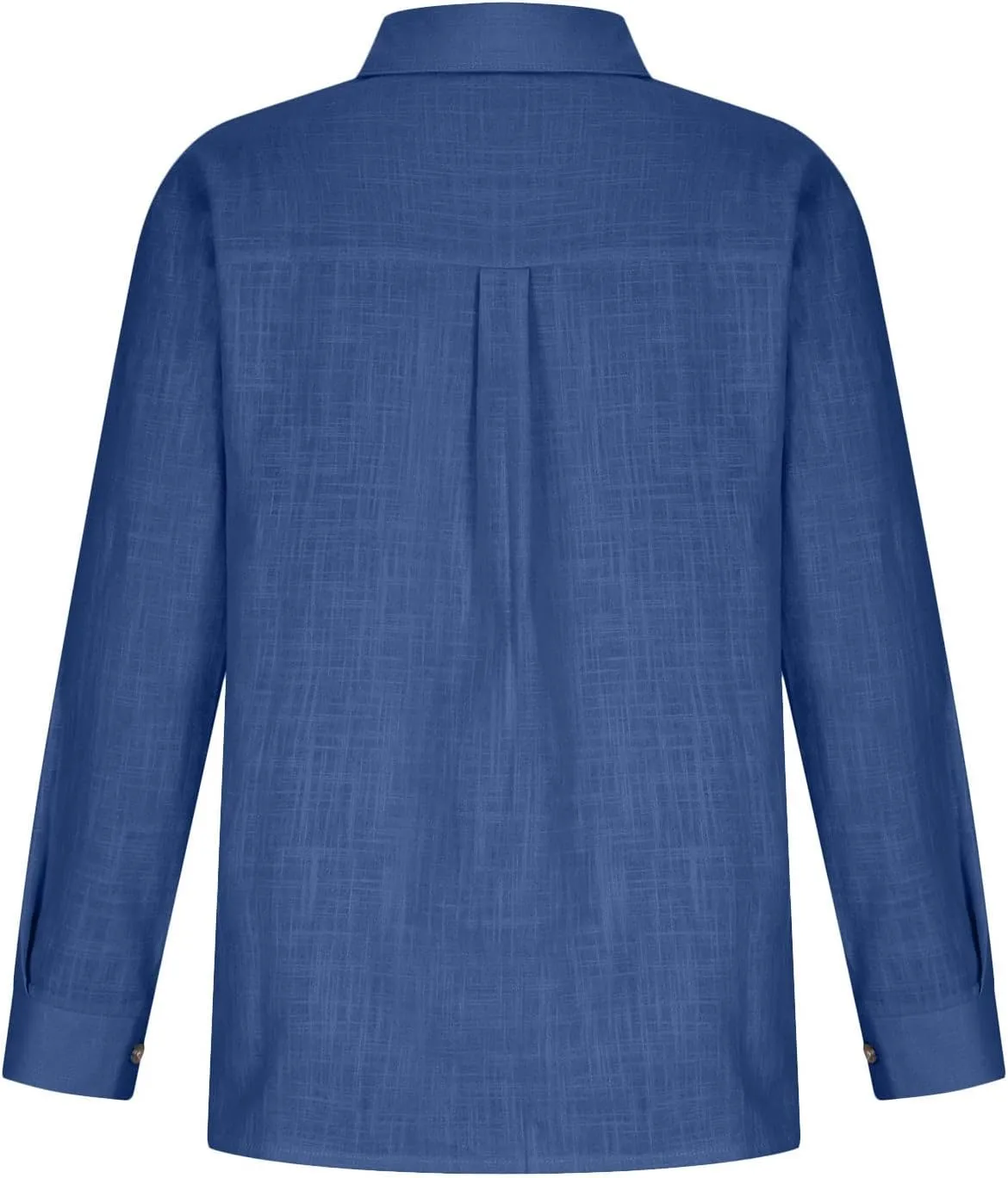 LRMQS Button Down Shirts for Women Gauze Cotton Long Sleeve Shirt Collared Plus Size Blouses 2025 Summer Linen Tops Clothing