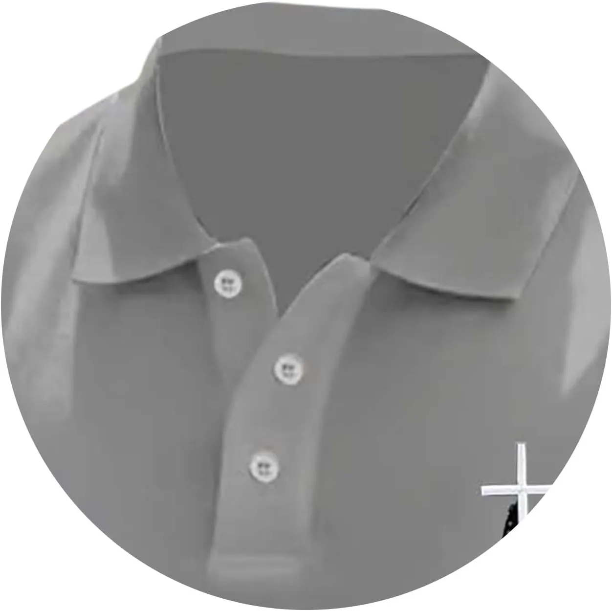 Mens 4th of July American Flag Polo Shirts Button Up Lapel Fashion Golf Shirts Cross Nail Embroidered Tops for Tennis