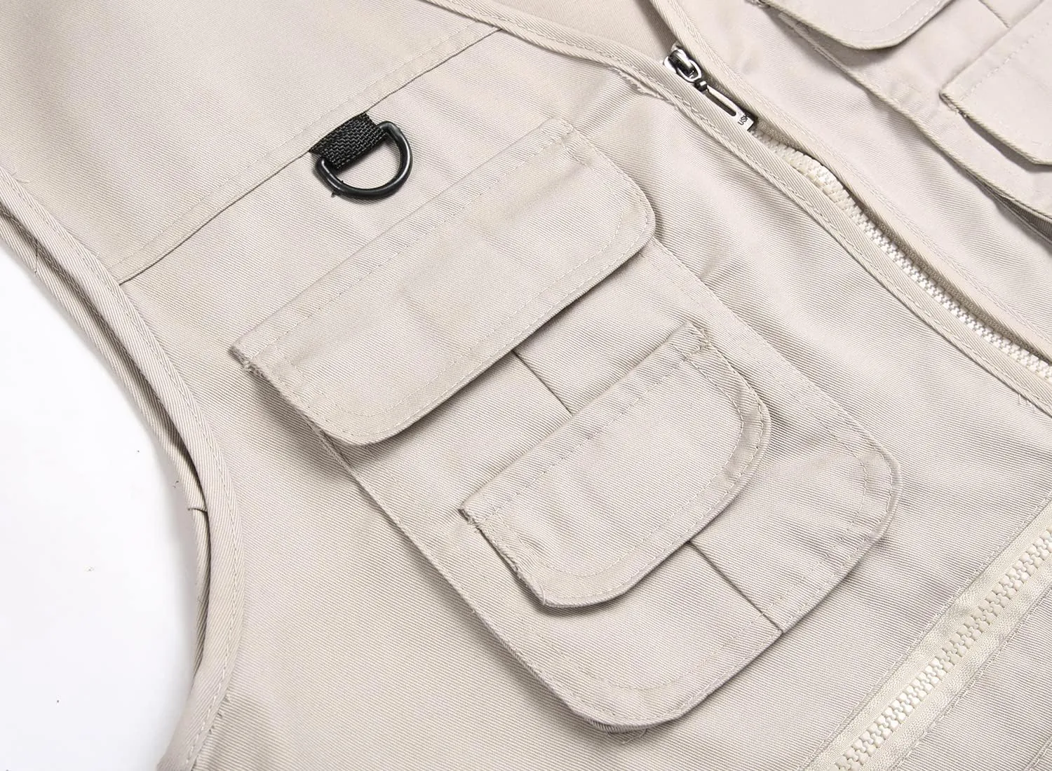 Mens Fishing Vest Summer Outdoor Work Safari Travel Photo Vest with Multi Pockets