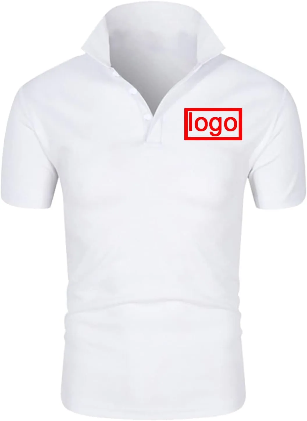 Men's Polo Shirts Custom T-Shirt Add Logo Text Golf Tennis Work Short Sleeve Shirt Personalized Tees