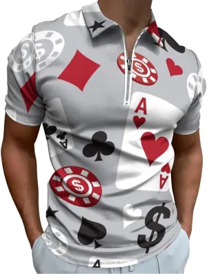 Mens Polo Shirts Short Sleeve Casual Solid Stylish Dry Fit Performance Designed Collared Golf Polo Shirts for Men