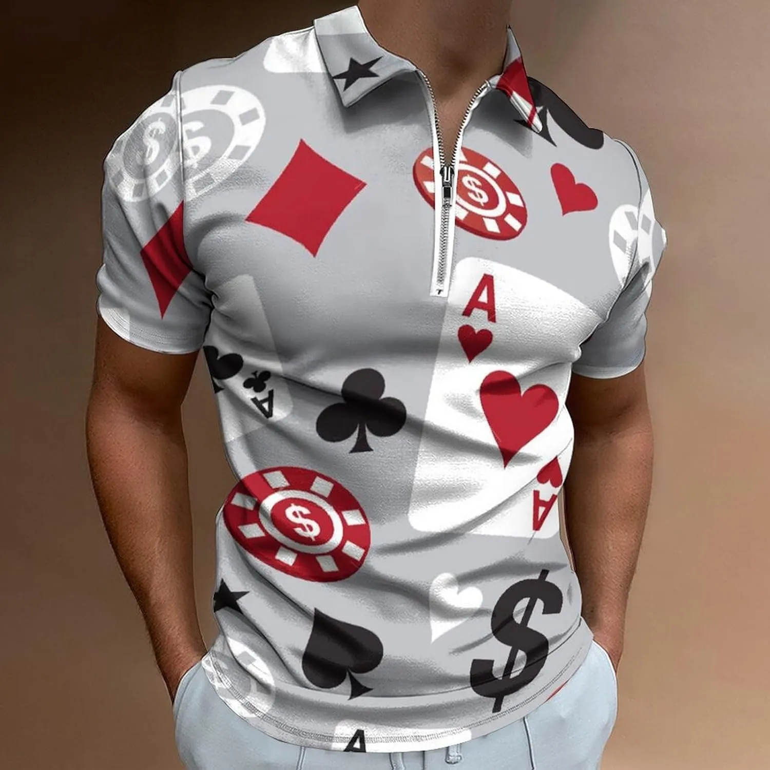 Mens Polo Shirts Short Sleeve Casual Solid Stylish Dry Fit Performance Designed Collared Golf Polo Shirts for Men