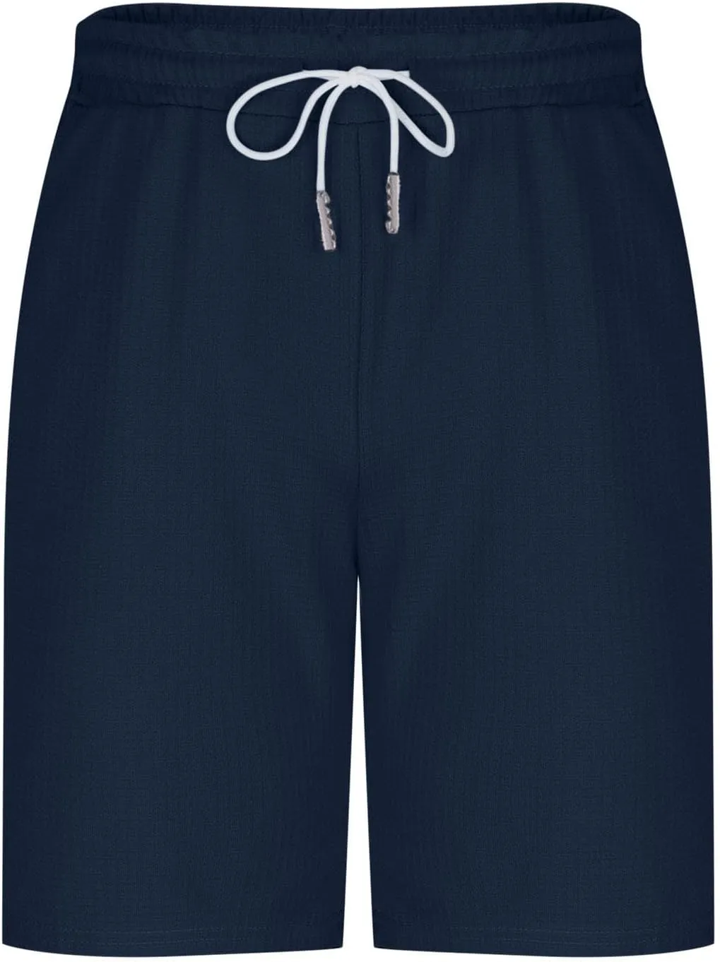 Men's Waffle Knit Shorts Casual Classic Fit Drawstring Summer Beach Shorts with Elastic Waistband Pockets