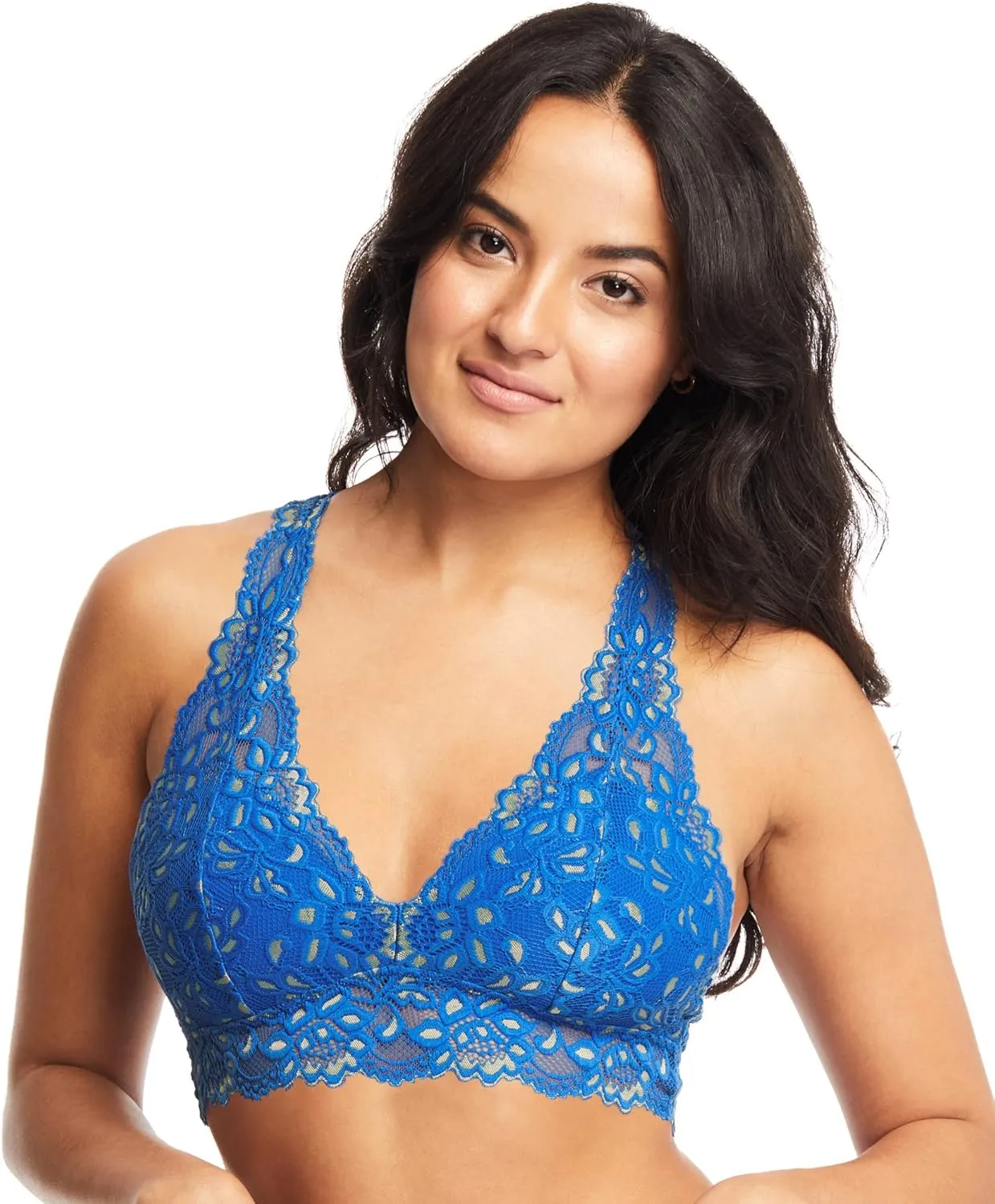 Mia Lace Bralette for Women, Unpadded and Unlined Wireless Bra, Perfect Racerback Everyday Lingerie