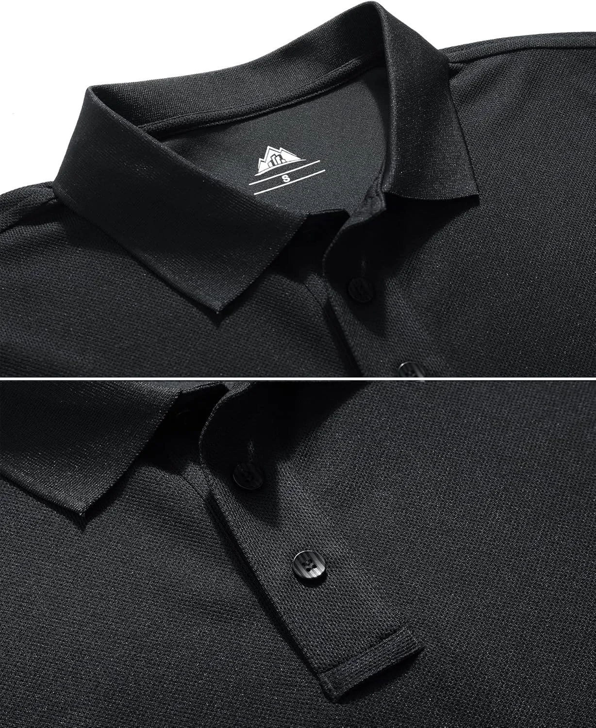 MOERDENG Men's Golf Polo Shirt Regular-fit Quick-Dry Performance Tactical Shirts Short and Long Sleeve Jersey Tennis Shirt