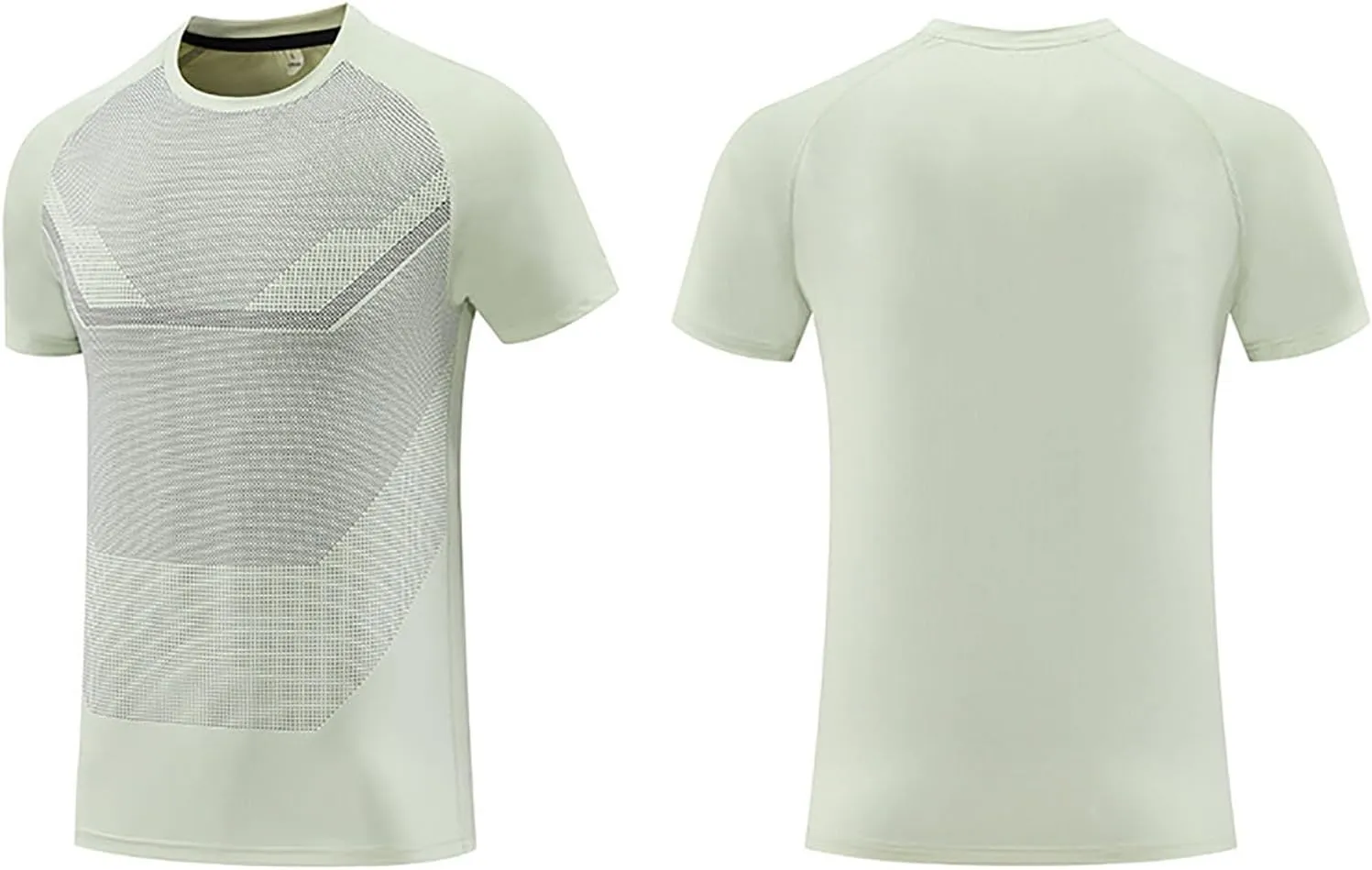 Moisture Wicking Shirts for Men Running Workout Quick Dry T-Shirt Stretch Short Sleeve Athletic Gym Clothes Crewneck