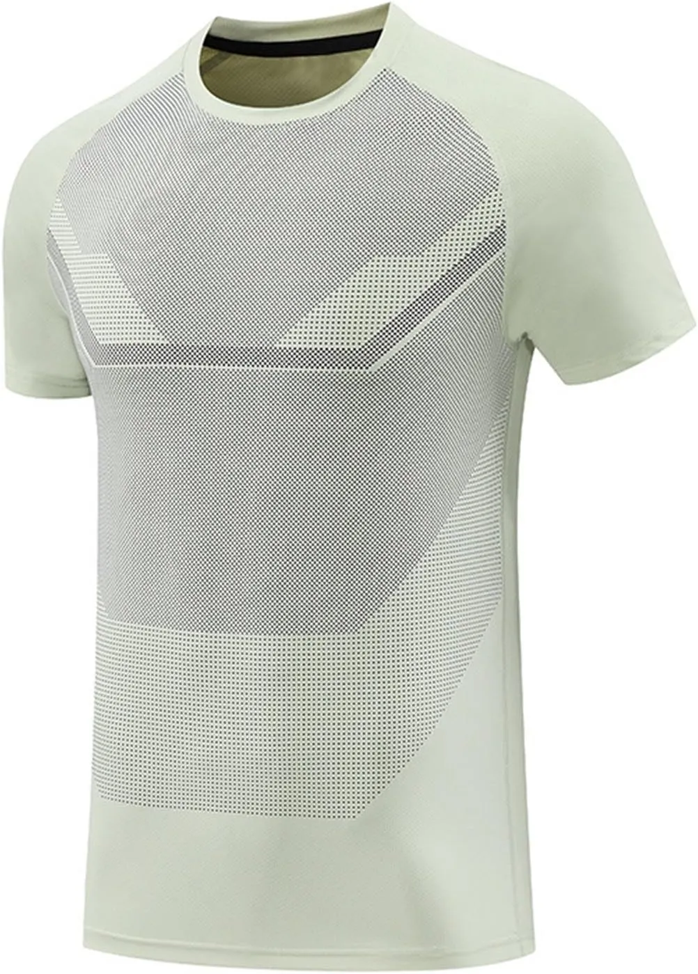 Moisture Wicking Shirts for Men Running Workout Quick Dry T-Shirt Stretch Short Sleeve Athletic Gym Clothes Crewneck
