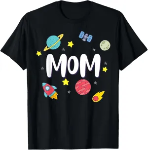 Mom Outer Space Galaxy Birthday T-Shirt