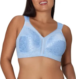 Playtex Women's Wireless Bra, 18 Hour Plus-Size Bras Available, Full Coverage, Smoothing, 4693, Single or 2-Pack