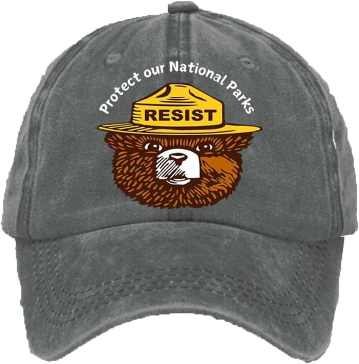 Protect Our National Parks Cap Unisex Baseball Cap Save Wildlife Bear Caps National Park Print Baseball Hat
