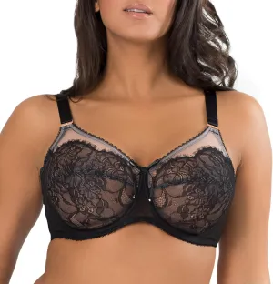 Smart & Sexy Women's Lace & Mesh Full Coverage Bra  Unlined Underwire for Natural Shaping