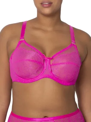 Smart & Sexy Women's Lace & Mesh Full Coverage Bra  Unlined Underwire for Natural Shaping
