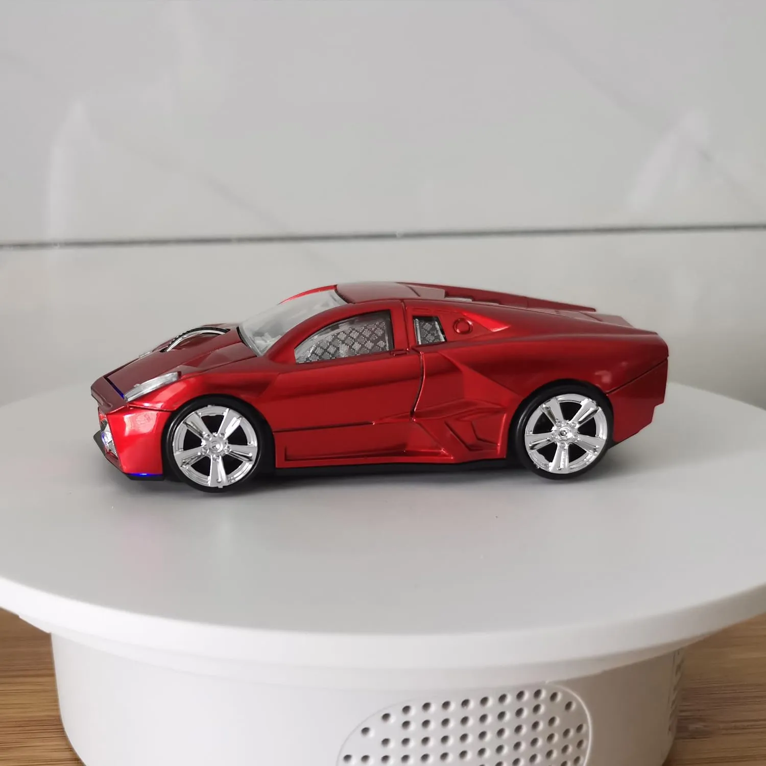 Sport Car Shaped Computer Mouse,Wireless Car Mouse 2.4Ghz Optical Mouse Cute Mouse Cool Mouse for Laptop PC Mac (L-Blue)