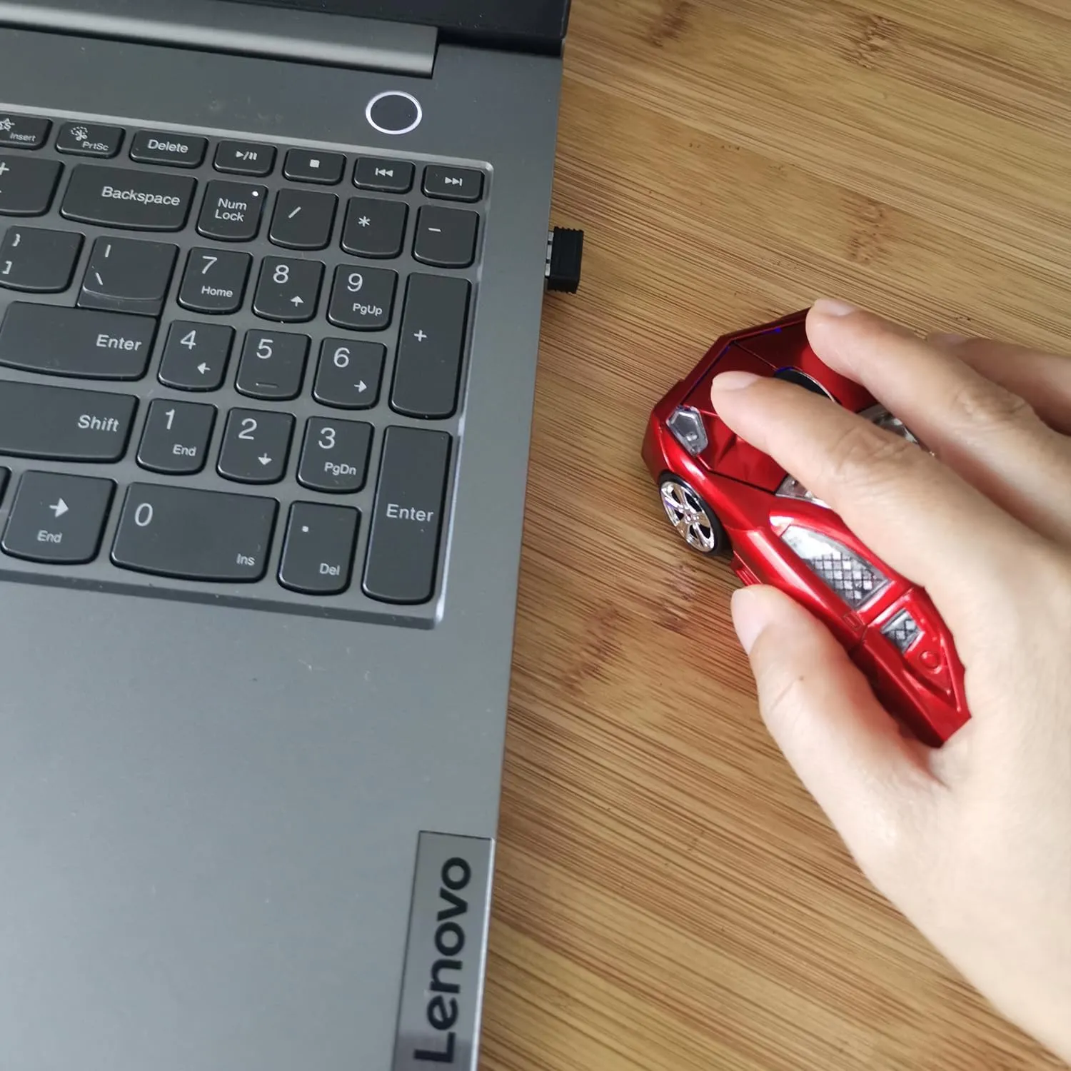 Sport Car Shaped Computer Mouse,Wireless Car Mouse 2.4Ghz Optical Mouse Cute Mouse Cool Mouse for Laptop PC Mac (L-Blue)