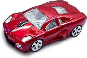 Sport Car Shaped Computer Mouse,Wireless Car Mouse 2.4Ghz Optical Mouse Cute Mouse Cool Mouse for Laptop PC Mac (L-Blue)