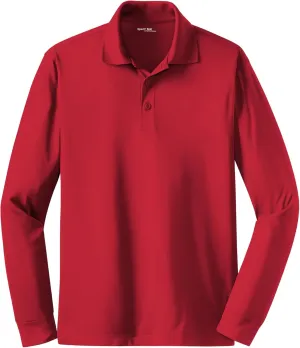 SPORT-TEK Men's Long Sleeve Micropique Sport Wick Polo