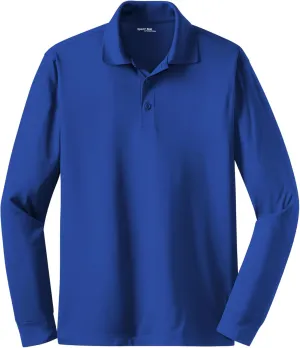 SPORT-TEK Men's Long Sleeve Micropique Sport Wick Polo