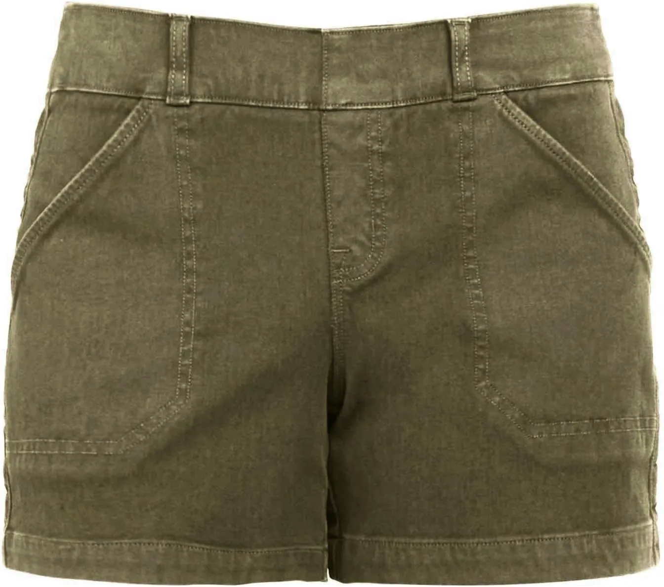Summer Shorts for Women 2025 Trendy Plus Size Chino Shorts Stretchy High Waist Tummy Control Short Pants with Pocket