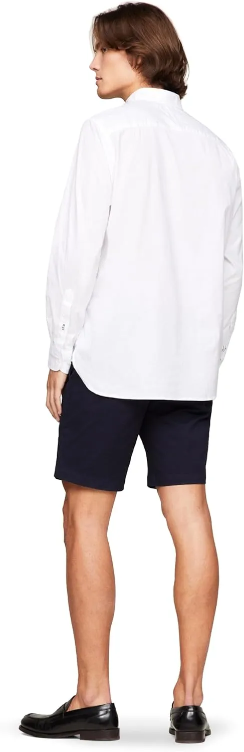Tommy Hilfiger Long Sleeve Poplin Regular Fit, Men's Button Down Shirts, Also Available in Big and Tall