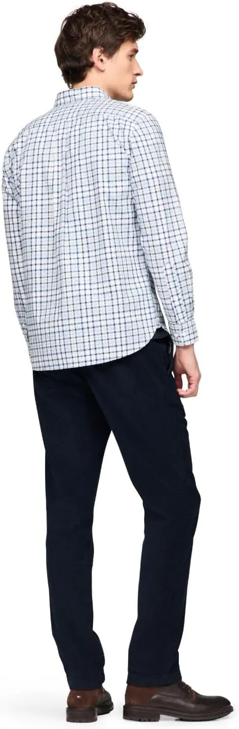 Tommy Hilfiger Long Sleeve Poplin Regular Fit, Men's Button Down Shirts, Also Available in Big and Tall