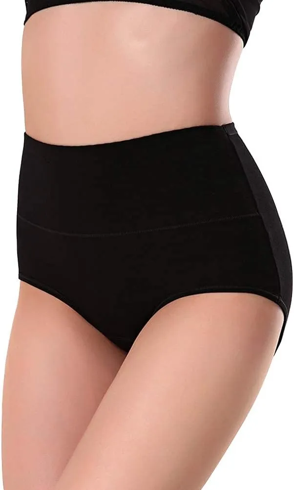 UMMISS Womens Underwear,Cotton High Waist Underwear for Women Full Coverage Soft Comfortable Briefs Panty Multipack