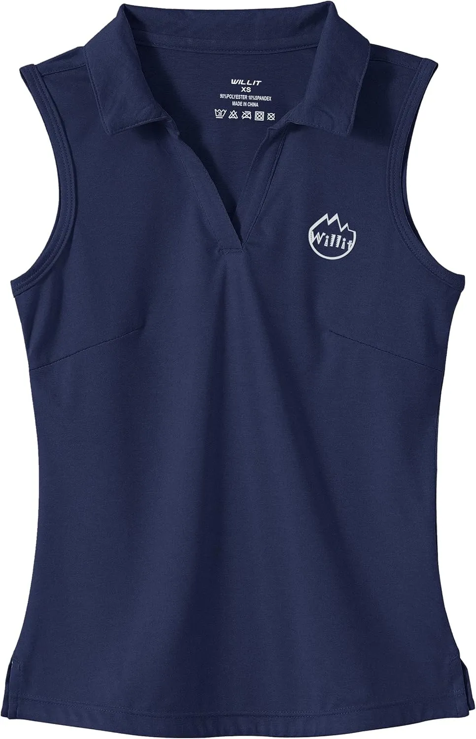 Willit Girls' Sleeveless Polo Shirts Golf Tennis Polo Lightweight Shirts Quick Dry