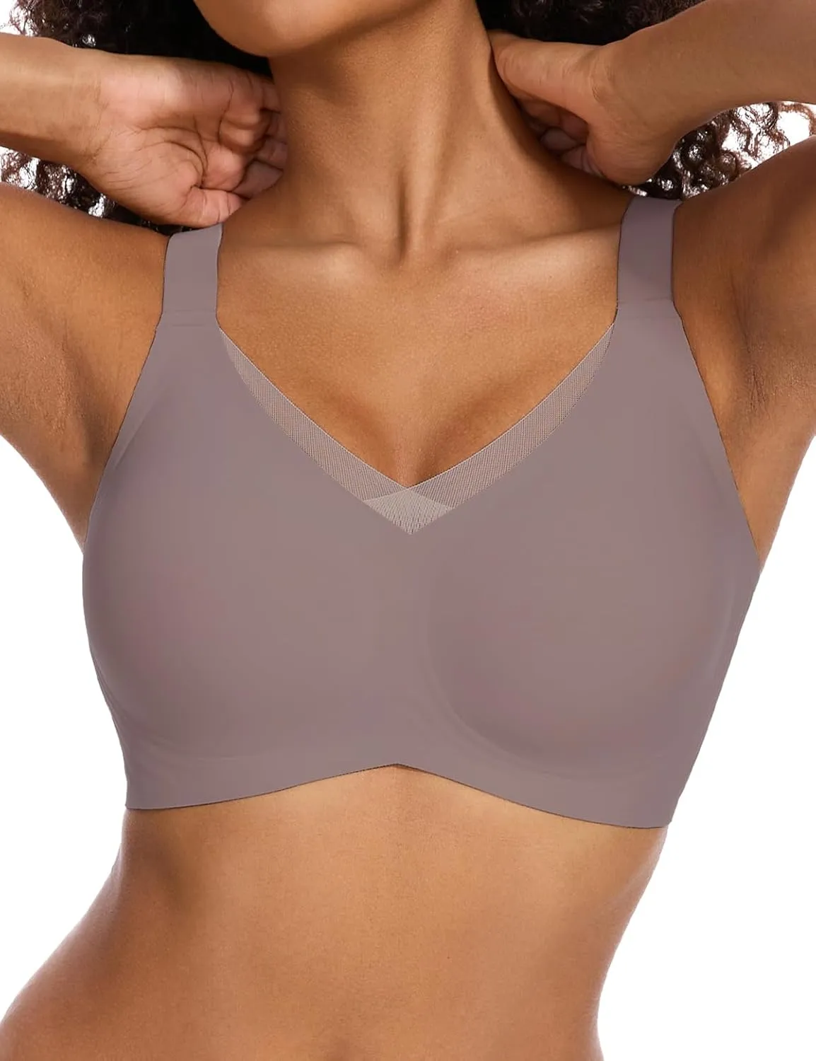 Womens Lace Seamless Bra Wireless Full Coverage Push Up Bras for Women No Underwire Comfortable Bralettes