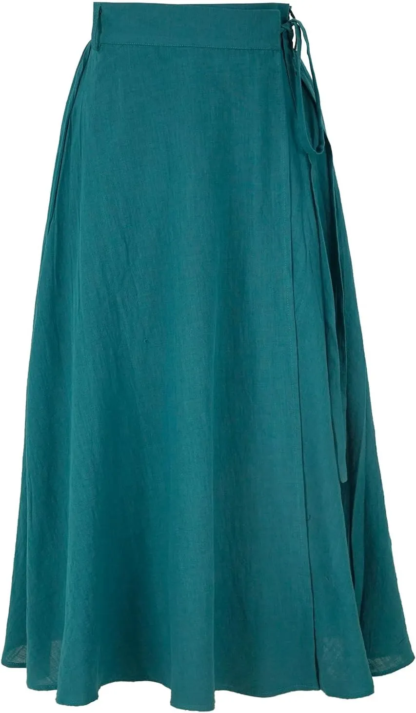 Women's Linen Wrap Skirt Casual Maxi Skirt Vintage A line Linen Skirt