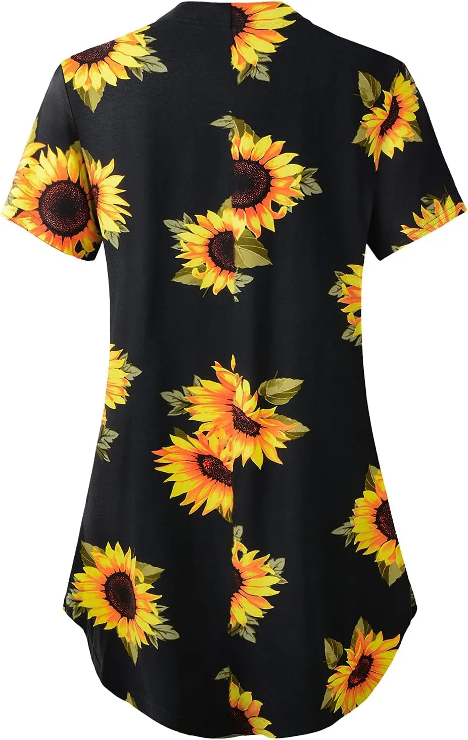 ZENNILO Women's Shirt Zip Plaid V Neck Short Sleeve Casual Summer Tunic Tops